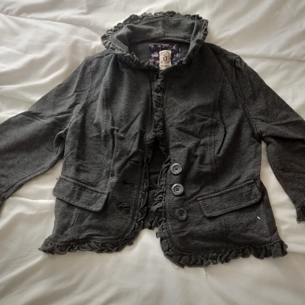 Decree Soft Ruffled Jacket/Cardigan - Picture 4 of 5